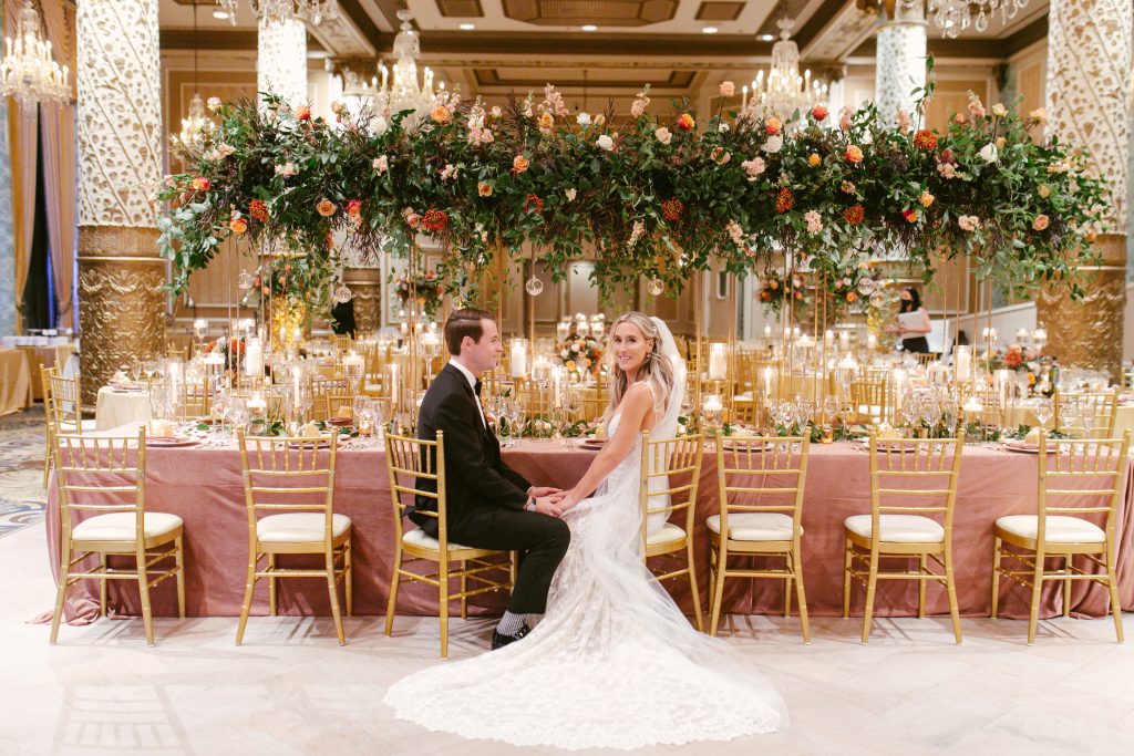 Wedding Coordinator in Chicago with bride and groom.